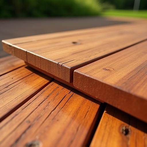 Merbau deck construction